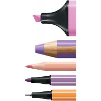 Súprava - Kreatívna sada Pastel STABILO ARTY - 50 ks sada - zvýrazňovače, viacúčelové farbičky, akvarelové farbičky, jemné linery a prémiové vláknové fixy 5