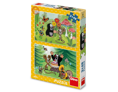 Dino Krtko: Oslava 2x48 Puzzle