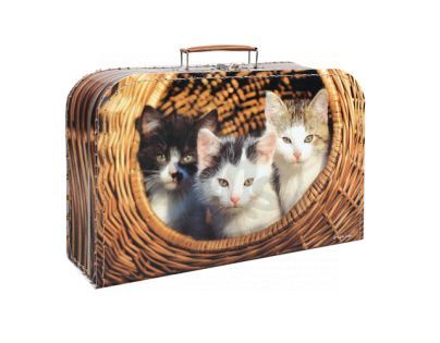 Kazeto 9048-35-2202 - Kufřík s koťátky 35cm