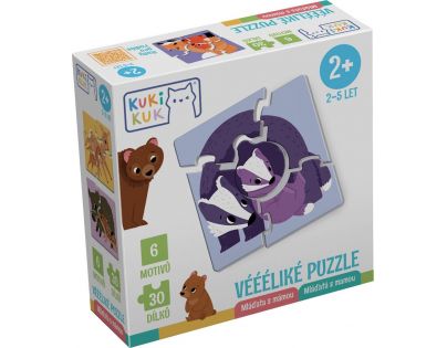 KukiKuk Veľkééééé puzzle Mláďatá s mamou