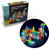 HM Studio Stavebnica Guličková dráha magnetická svietiaca 75 ks - Poškodený obal