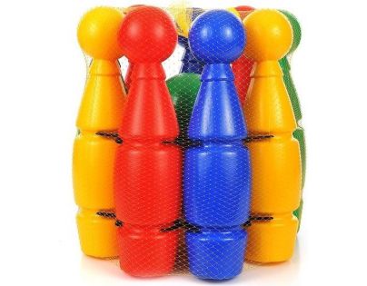 Kolky detské veľké 27 cm plastové v košíku dve gule