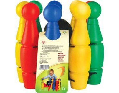 Kolky detské veľké 27 cm plastové v košíku dve gule