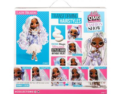 L.O.L. Surprise! OMG Fashion Show Hair Veľká ségra Lady Braids