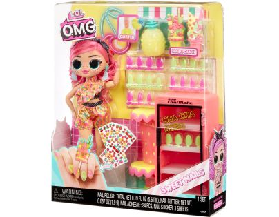 L.O.L. Surprise! OMG Nechtové štúdio s bábikou Pinky Pops Fruit Shop - Poškodený obal