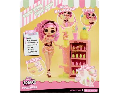 L.O.L. Surprise! OMG Nechtové štúdio s bábikou Pinky Pops Fruit Shop - Poškodený obal