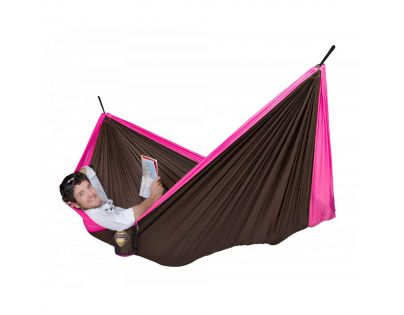 La Siesta Cestovná hojdacia sieť Colibri Double Fuchsia