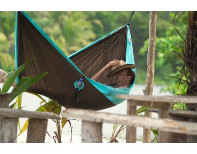 La Siesta Cestovná hojdacia sieť Colibri Double Turquoise