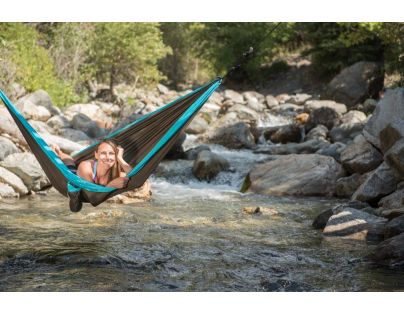 La Siesta Cestovná hojdacia sieť Colibri Double Turquoise