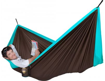 La Siesta Cestovná hojdacia sieť Colibri Double Turquoise