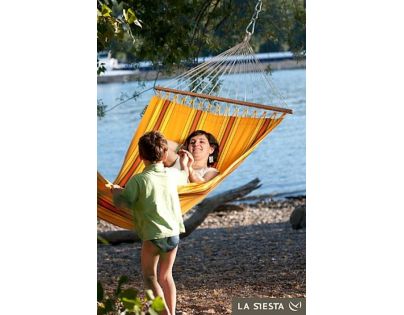 La Siesta Houpací síť s tyčemi Currambera Apricot