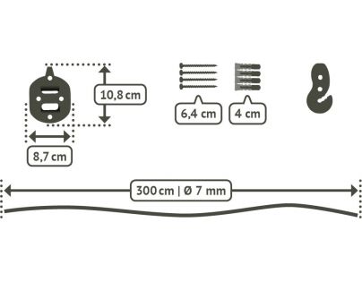 La Siesta Uchytenie hojdacej sedačky alebo vaku CasaMount