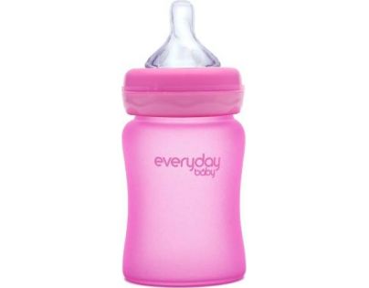 Everyday Baby Fľaša sklo senzor 150 ml pink