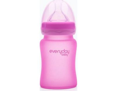 Everyday Baby Fľaša sklo senzor 150 ml pink