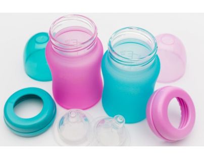 Everyday Baby Fľaša sklo senzor 150 ml pink