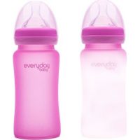 Everyday Baby Fľaša sklo senzor 240 ml pink 4