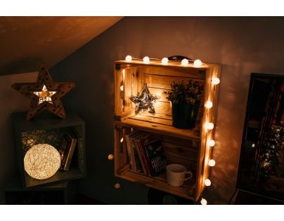 Marimex Lampa guľa 10 LED Nature