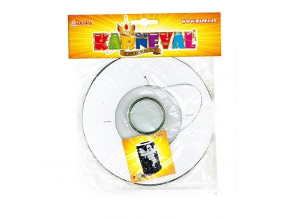 Rappa Lampión Čierny válec s duchom 15 cm