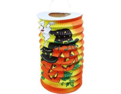 Rappa Lampion Halloween 15 cm s kalíškom na čajovú sviečku
