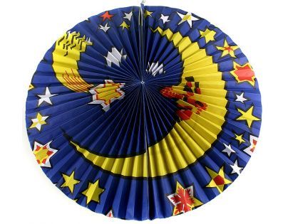 Lampion papírový měsíc 36cm