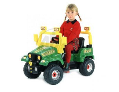 Šlapací JEEP RALLYE 4X4 zelený