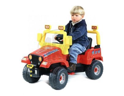 Šlapací JEEP RANGER 4X4 červený