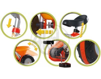 Smoby 435006 - Tříkolka Baby Bike II se šlapáním uprostřed