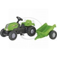 Rolly Toys Šliapací traktor Rolly Kid s vlečkou zelený Rolly Toys Šliapací traktor Rolly Kid s vlečkou zelený