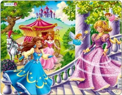 Larsen Puzzle Tri princeznej + 2 lietajúce víly