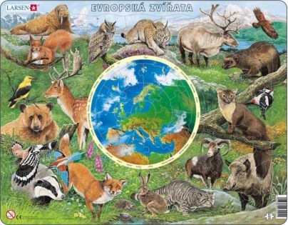 Larsen Puzzle Zvieratá Európy