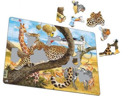 Larsen Puzzle Zvieratá v Afrike - Leopard