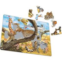 Larsen Puzzle Zvieratá v Afrike - Leopard 2