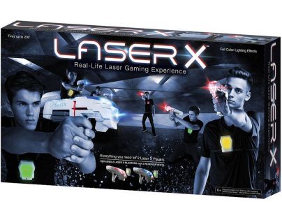 Laser-X pištoľ na infračervené lúče dvojitá sada
