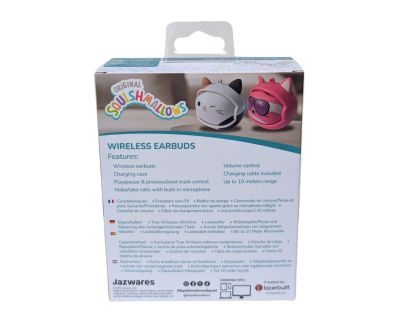 Lazerbuilt Squishmallows Face-change TWS Earbuds - Cam
