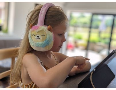 Lazerbuilt Squishmallows Plush Bluetooth Headphones - Leonard