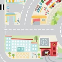 Le Toy Van Hrací koberec playmat Moje prvé mesto 80 x 120 cm 4