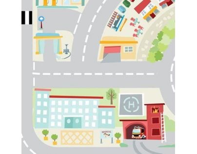 Le Toy Van Hrací koberec playmat Moje prvé mesto 80 x 120 cm