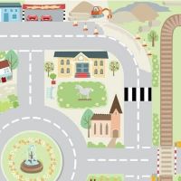 Le Toy Van Hrací koberec playmat Moje prvé mesto 80 x 120 cm 5