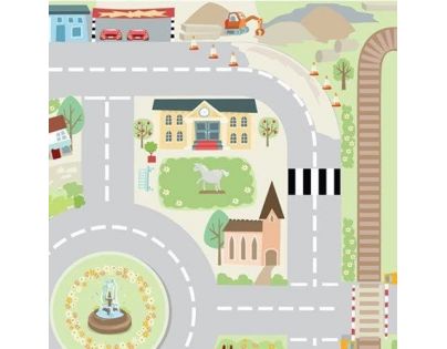 Le Toy Van Hrací koberec playmat Moje prvé mesto 80 x 120 cm
