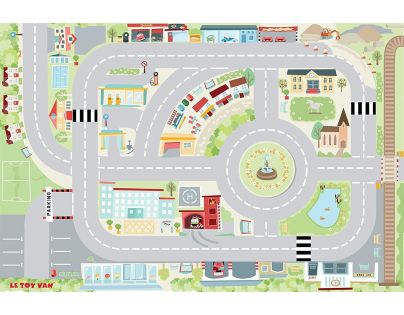 Le Toy Van Hrací koberec playmat Moje prvé mesto 80 x 120 cm