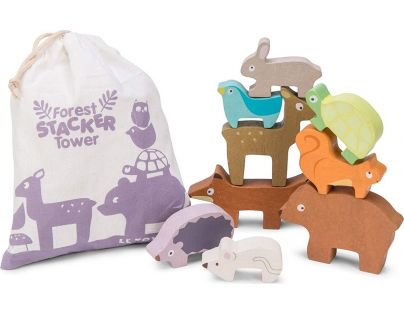 Le Toy Van Petilou Skladacia veža zvieratka