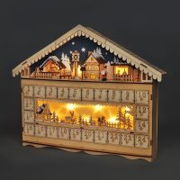 Solight Adventný kalendár Horská chata 10 LED - Poškodený obal 3