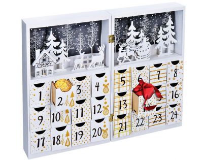 Solight Adventný kalendár Kniha 8 LED 40 x 30 cm