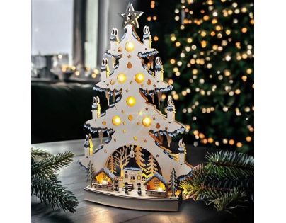 Solight Vianočný stromček stolný 23 LED - Poškodený obal