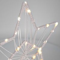 Solight Vianočná hviezda stolná 35 LED pletená 3