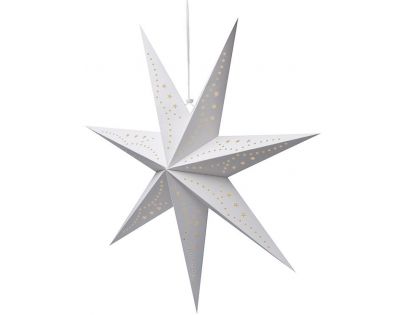 Solight Vianočná hviezda závesná 20 LED 60 cm biela