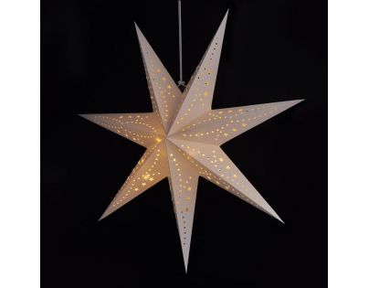 Solight Vianočná hviezda závesná 20 LED 60 cm biela
