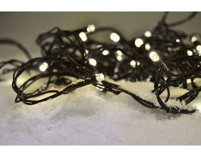 Solight Vonkajšia vianočná reťaz 500 LED 50 m s časovačom teplá biela