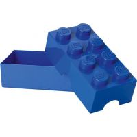 LEGO® Box na desiatu 10 x 20 x 7,5 cm modrý 2