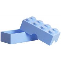 LEGO® Box na desiatu 10 x 20 x 7,5 cm svetlo modrý 2